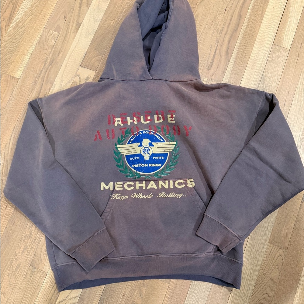 RHUDE DESERT HOODIE VINTAGE GREY NWT